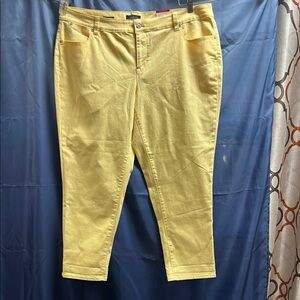 Talbots Yellow Cropped Pants